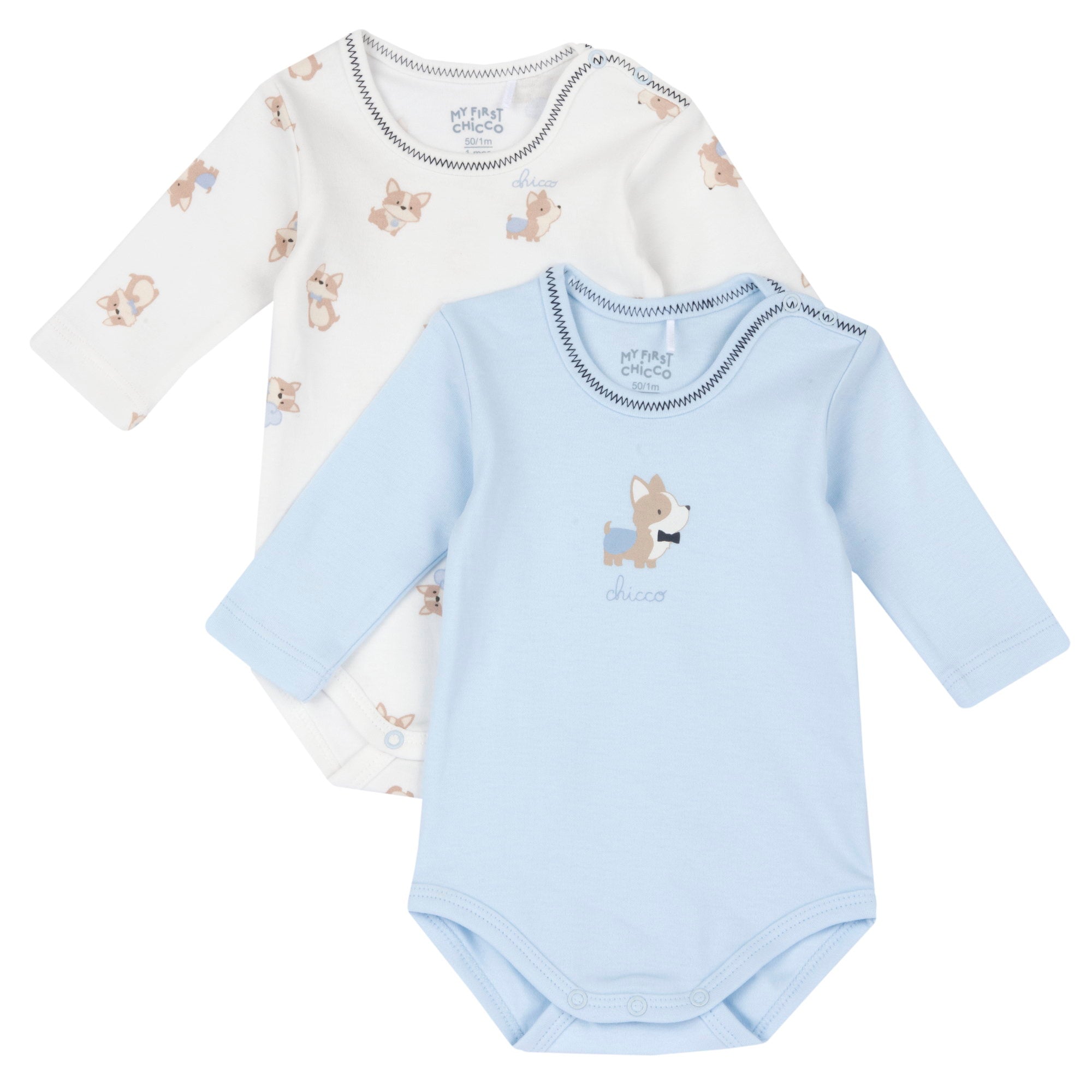 Chicco My First Chicco – Bodi dugih rukava, 2 komada