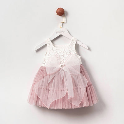 Cumino Kirschkleid für Mädchen 9-12-18-24 Monate