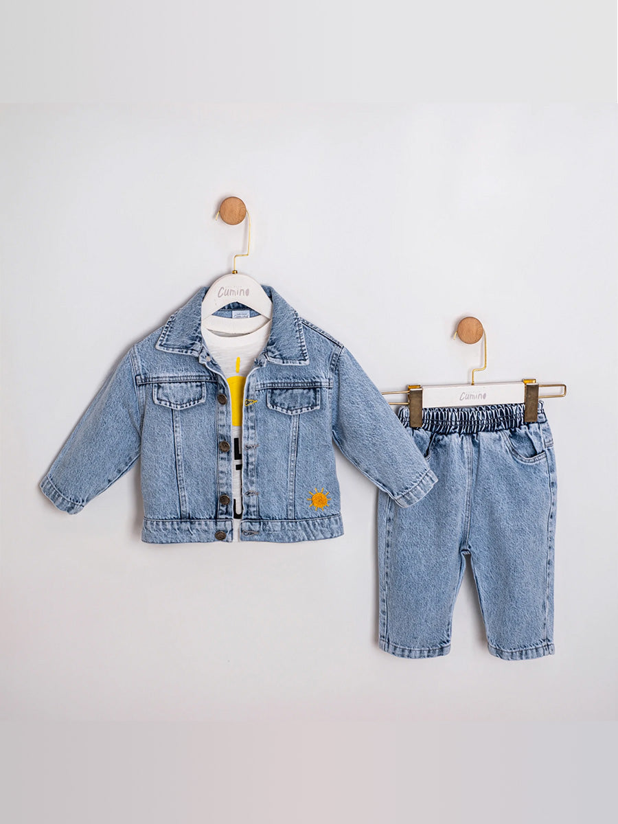 Premium Denim Baby Set – luksuzni poklon paket