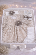 Festive set for babies - cream color