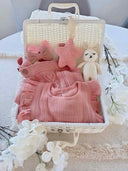 Baby gift set in an elegant suitcase - "Blush Knit"