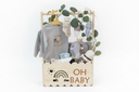 Holzgeschenkbox "Oh Baby" - Mehrzweck-Dekobox