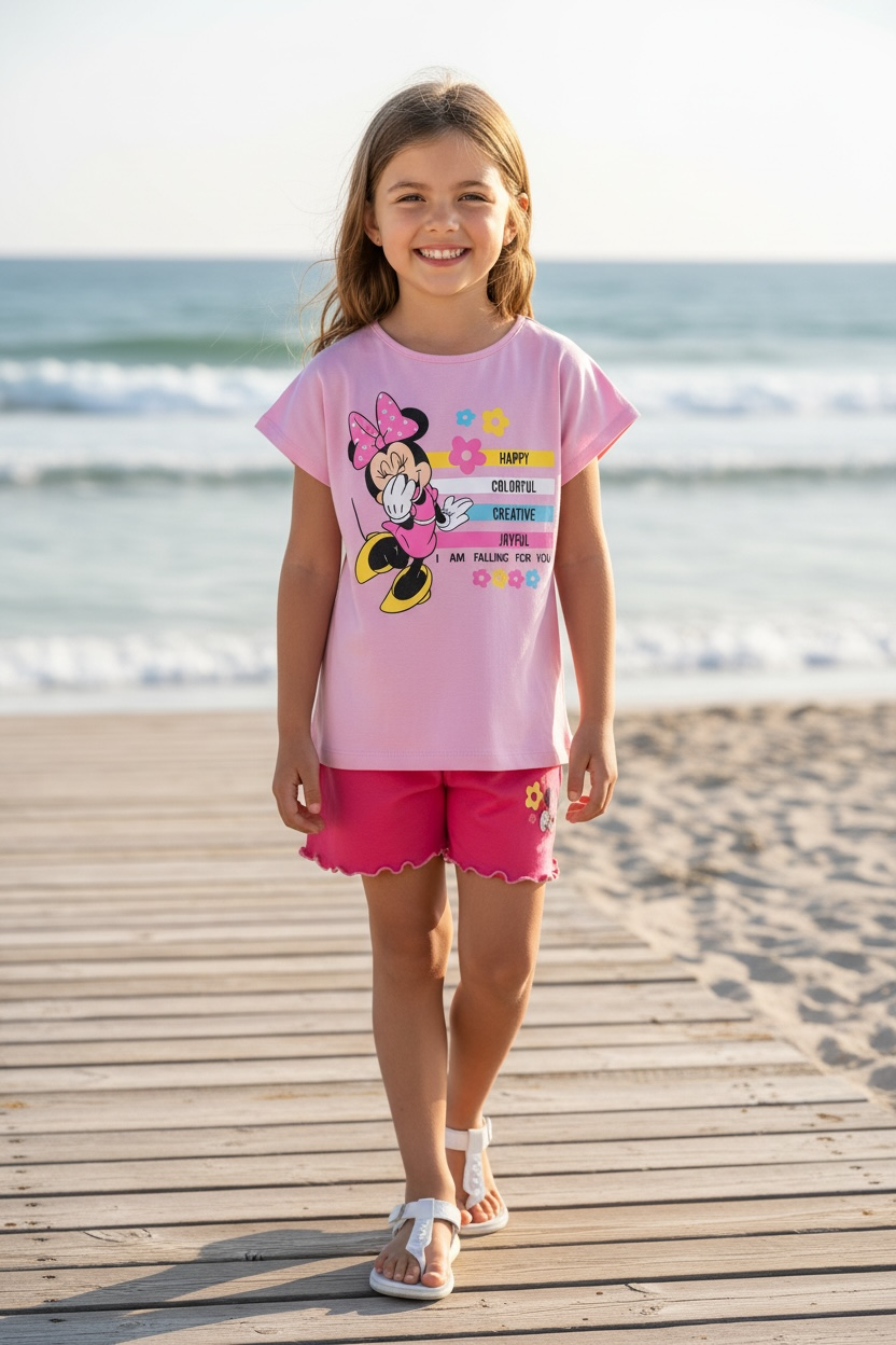 Minnie Mouse Kinder-Sommerset - T-Shirt und Shorts
