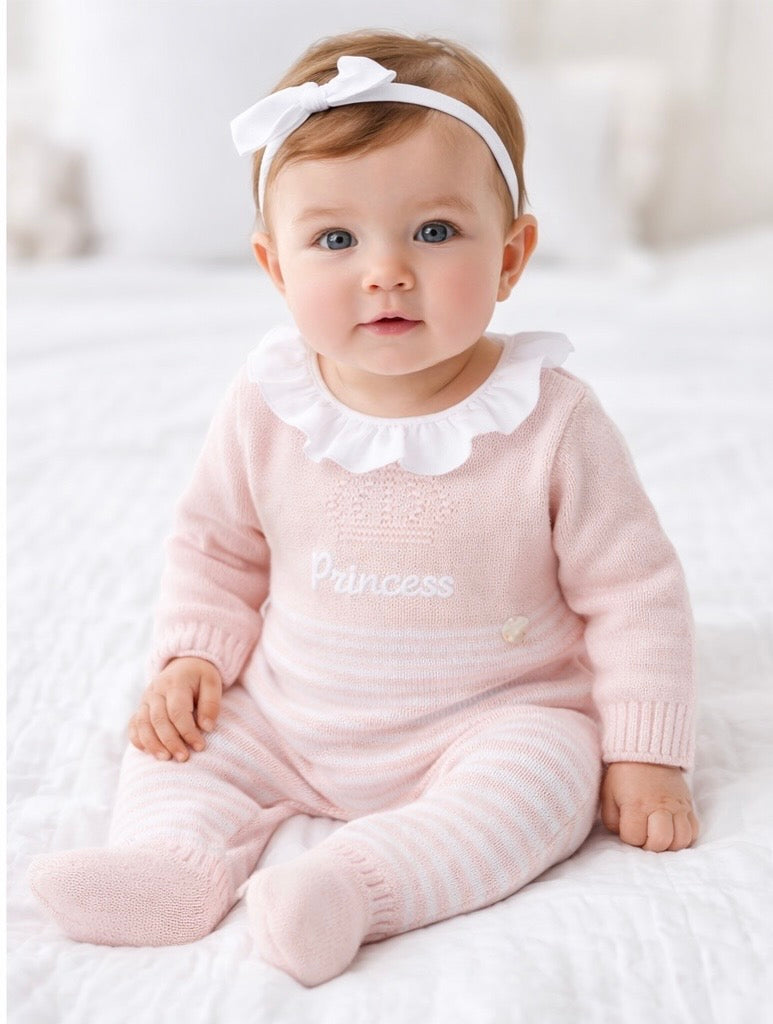 Chicco knitted bodysuit "Princess" with legs - FSC® and OEKO-TEX®