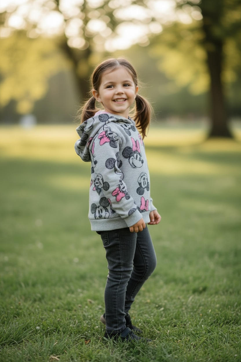 Kapuzenpulli für Kinder - Motiv Minnie Mouse