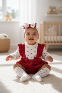 Baby set “Hearts” – 100% cotton (3–12 months)