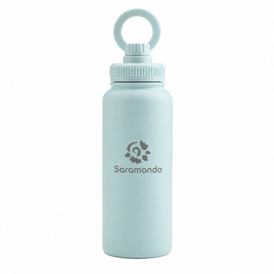 Thermoskanne für Wasser 1L mit Vakuumisolierung und Handyhalter – BPA
