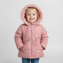 Winterjacke für Mädchen mit Fellkapuze