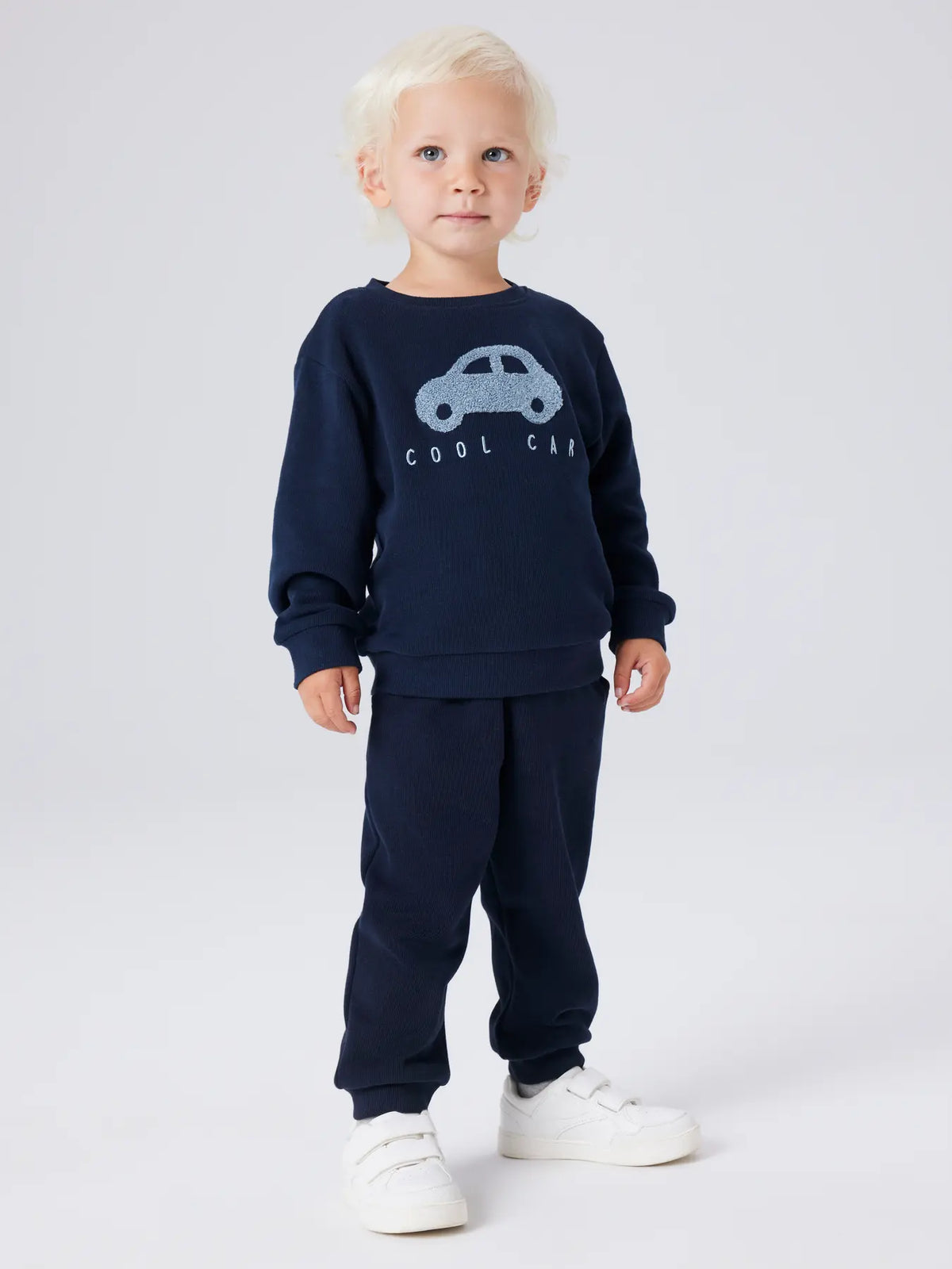 Nameit children's sweatpants made of unbrushed loopback sweat material