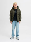 JACK&amp;JONES JUNIOR – Kinder-Steppjacke mit Kapuze