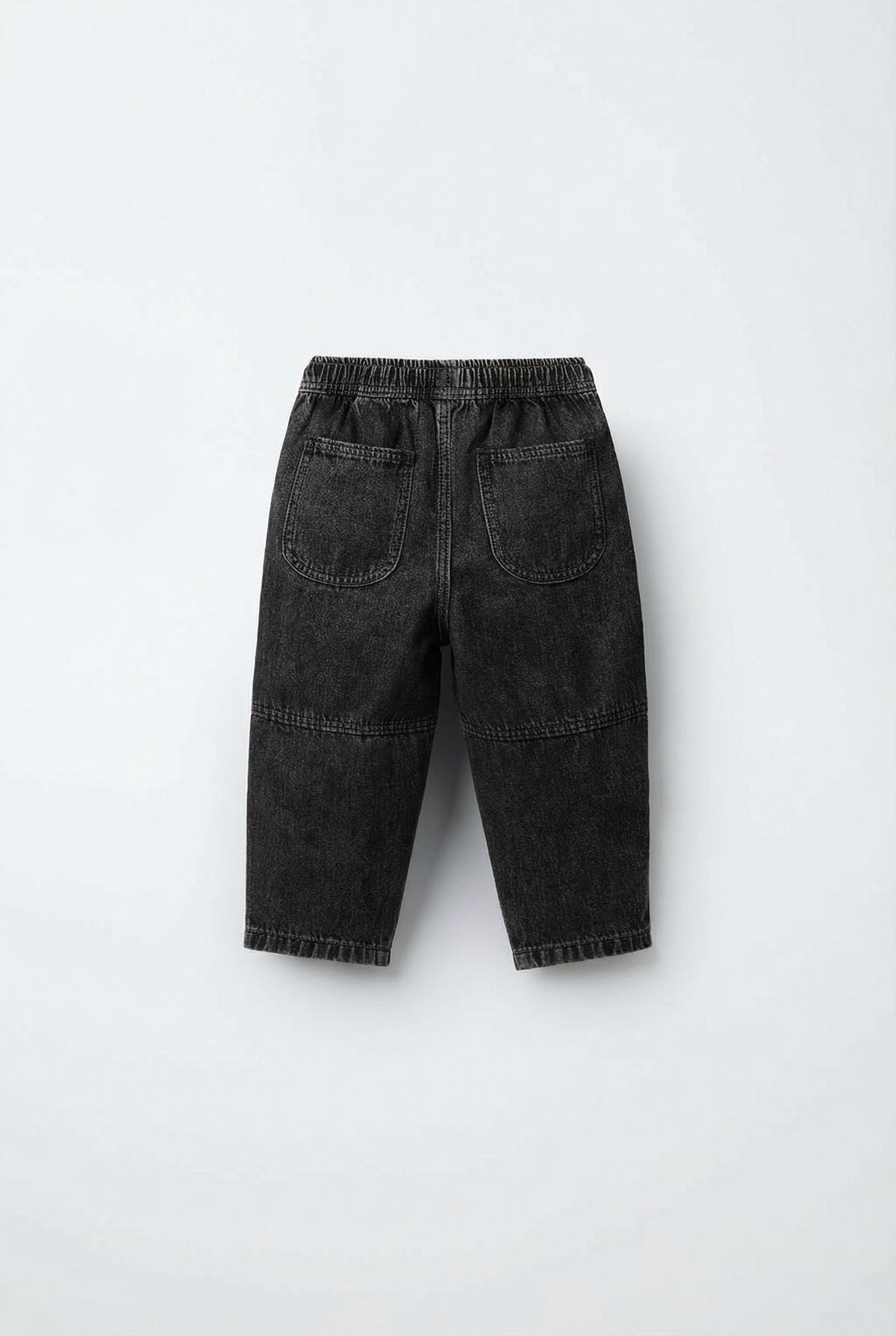La’ciel Paris dječje traper hlače – crni isprani denim (elastic waist)