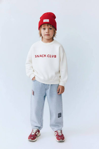 La'ciel Paris Kinderjeans mit elastischem Bund und Flicken