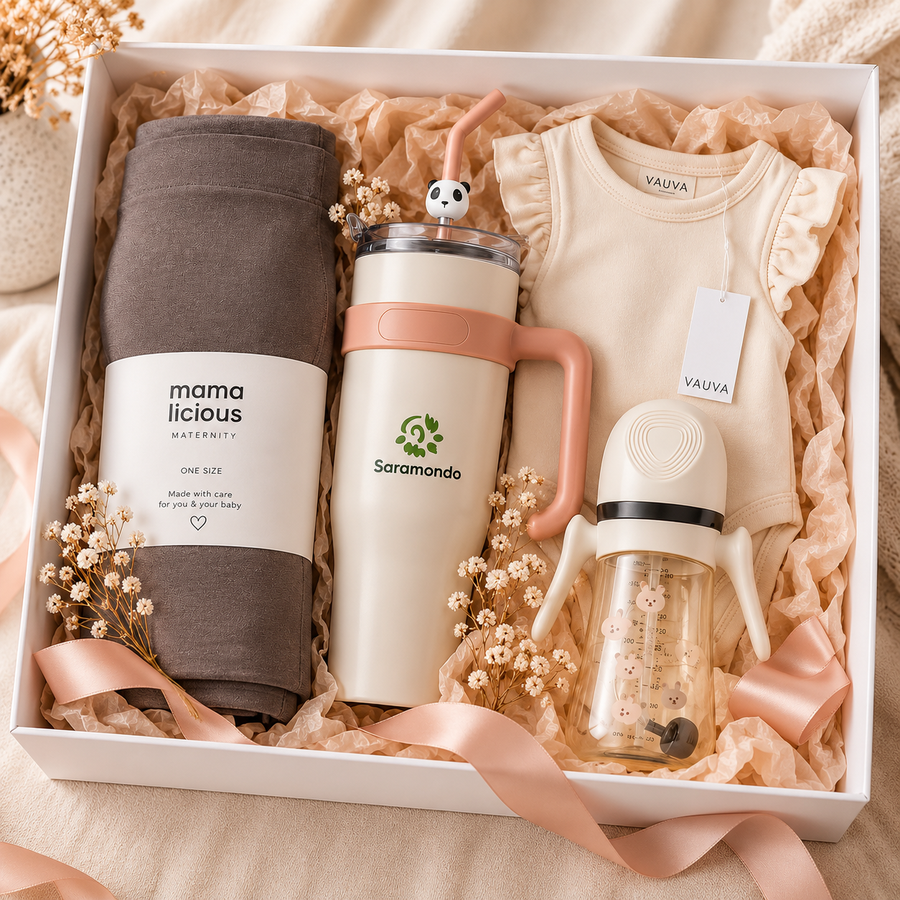 Mama & Baby Luxury Gift Box – Premium poklon paket za trudnice i novorođenčad