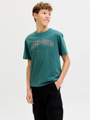 Jack & Jones Junior Print-T-Shirt aus gekämmter Baumwolle mit kurzen Ärmeln