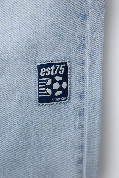 La'ciel Paris Kinderjeans mit elastischem Bund und Flicken