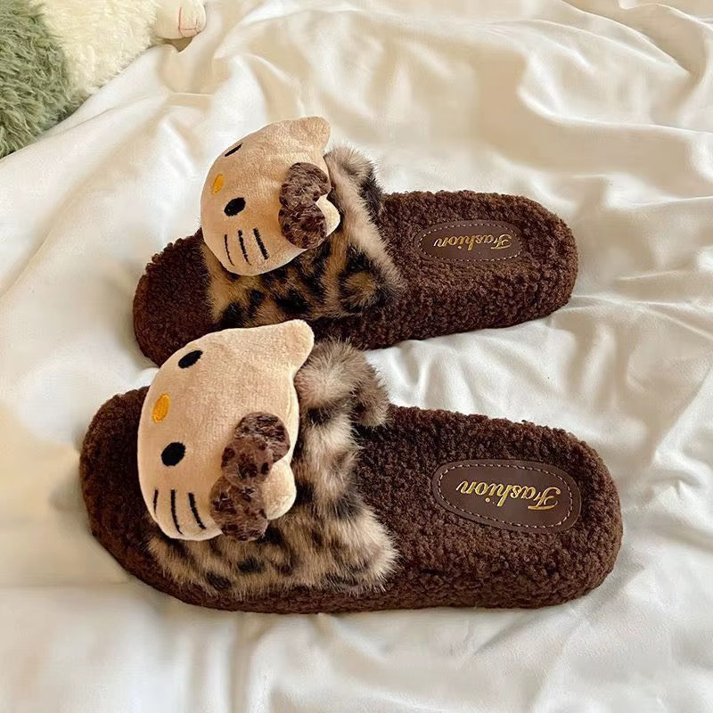 Hello Kitty Plush Women's Slippers (Sizes 36-41)
