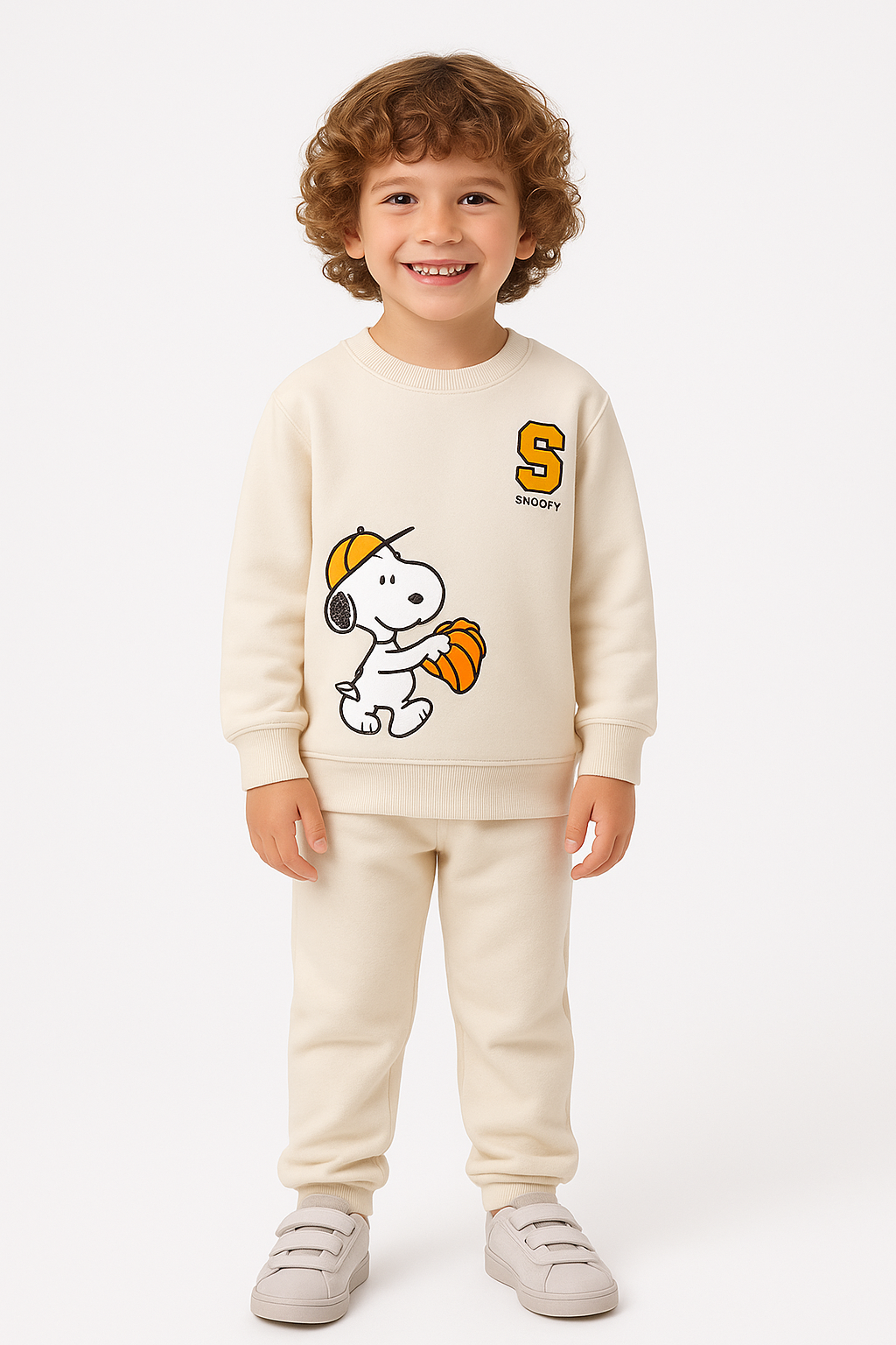 Children's printed tracksuit - Snoopy (Sizes 104-122)