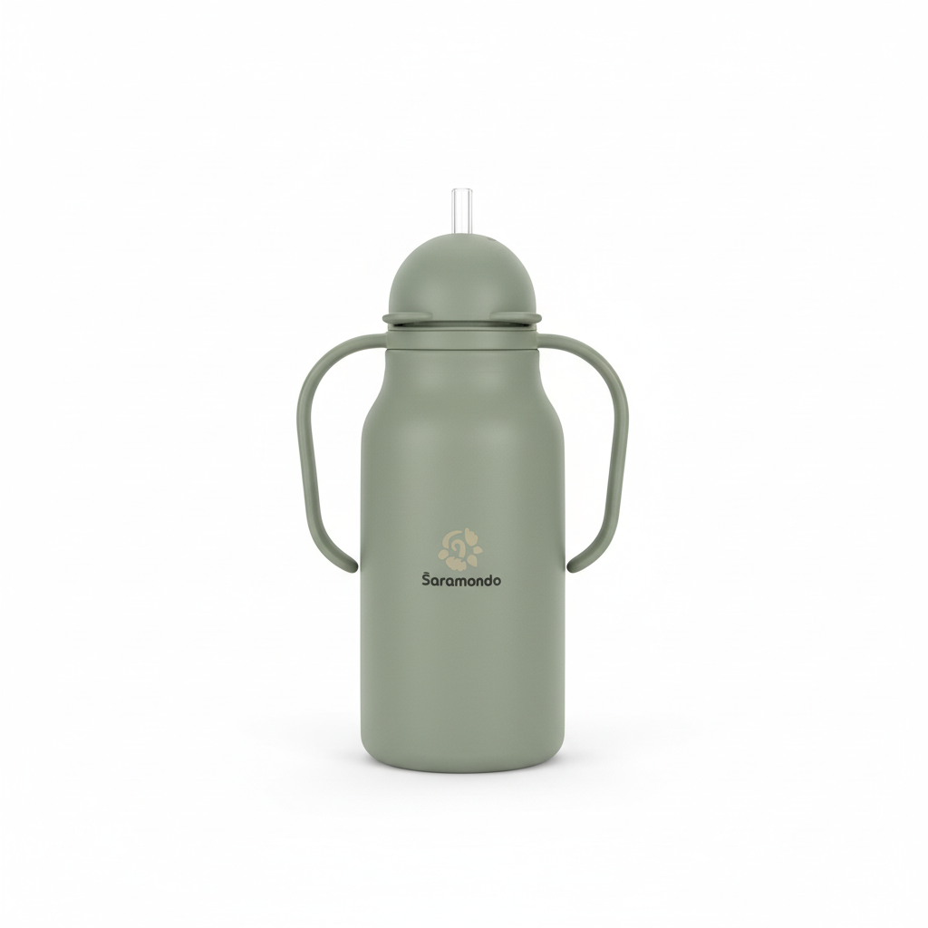 Šaramondo Eco-Friendly Children's Water Bottle with Straw