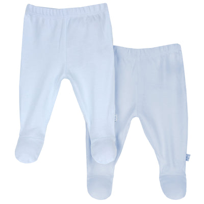 Chicco Baby Basic – Pamučne hlačice sa stopicama, 2 komada