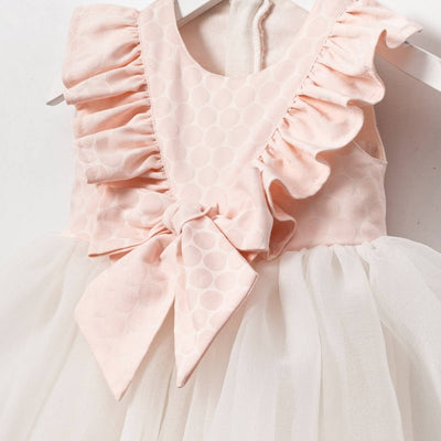 Cumino Grace – festliches Pastellkleid mit Rüschen