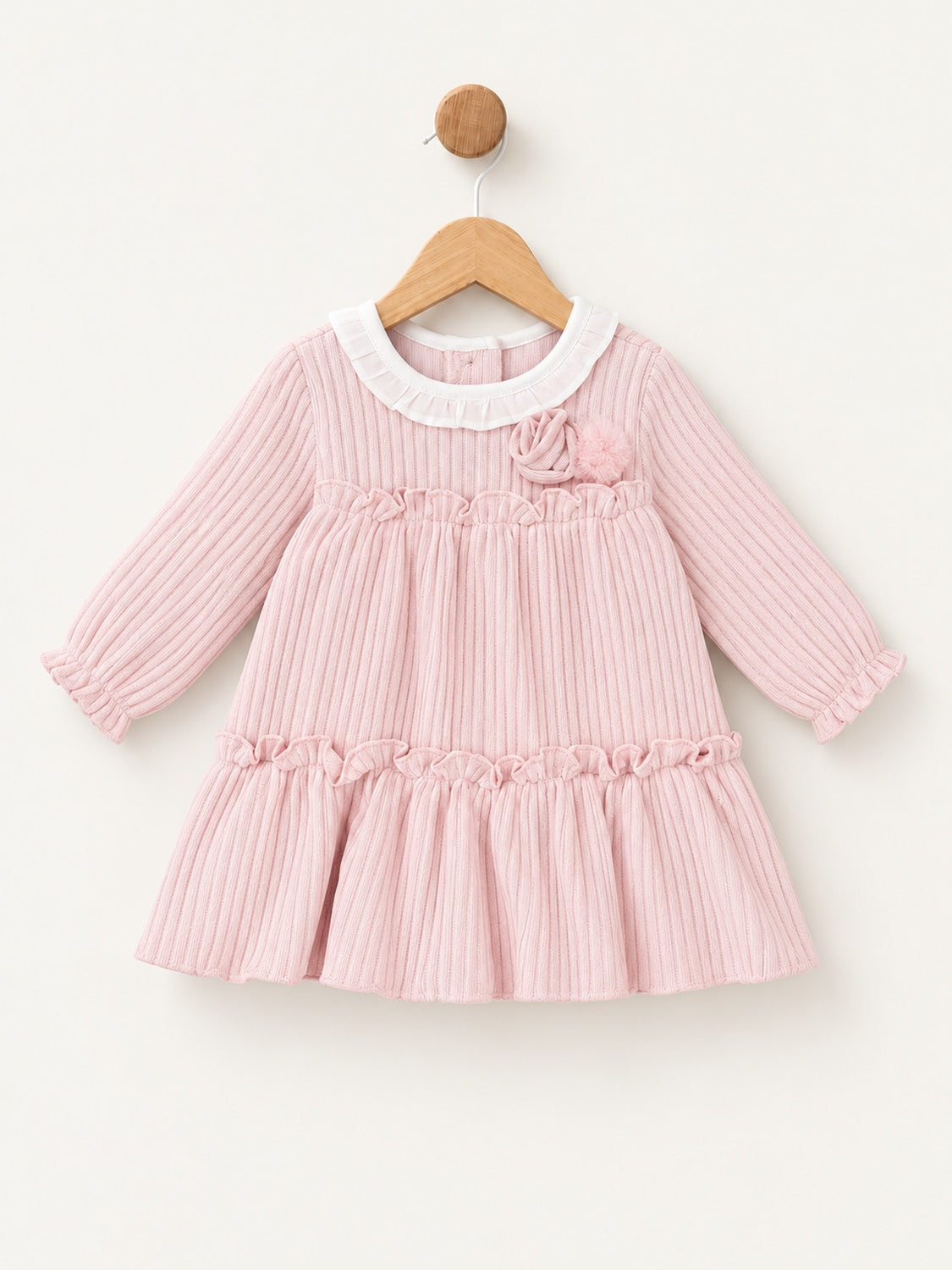 Chicco Kleid aus geripptem Chenille mit Bommel