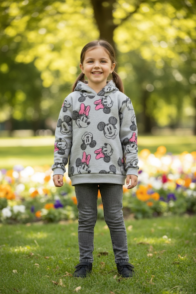 Kapuzenpulli für Kinder - Motiv Minnie Mouse