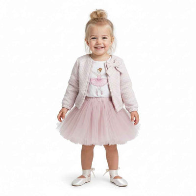 Edles Set für Mädchen - 3-teiliges Set in zartem Rosa