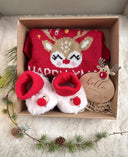 Božićni Chicco Poklon Set - Pulover i Papučice za Bebe - Šaramondo