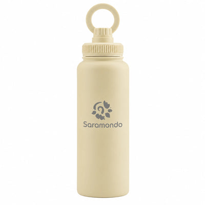 Thermoskanne für Wasser 1L mit Vakuumisolierung und Handyhalter – BPA