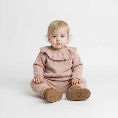 VAUVA Strickset – Eleganz in Rosa und Beige