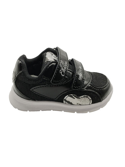 Chicco children's sports sneakers - Black with heart motif