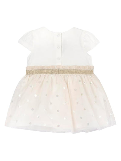 Chicco-Kleid mit Tüll – weiß