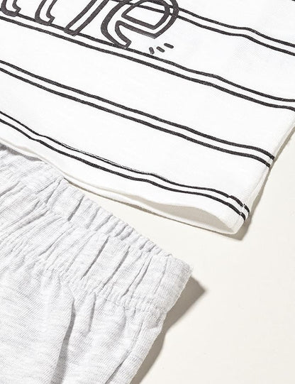 Chicco set - short-sleeved shirt and shorts "Stay Little"