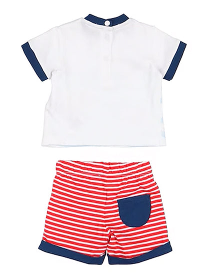 Chicco "my elephant" short-sleeved shirt and shorts