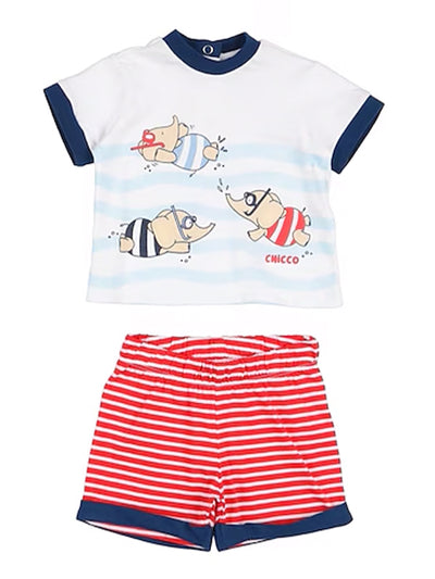 Chicco „Mein Elefant“ Kurzarmshirt und Shorts