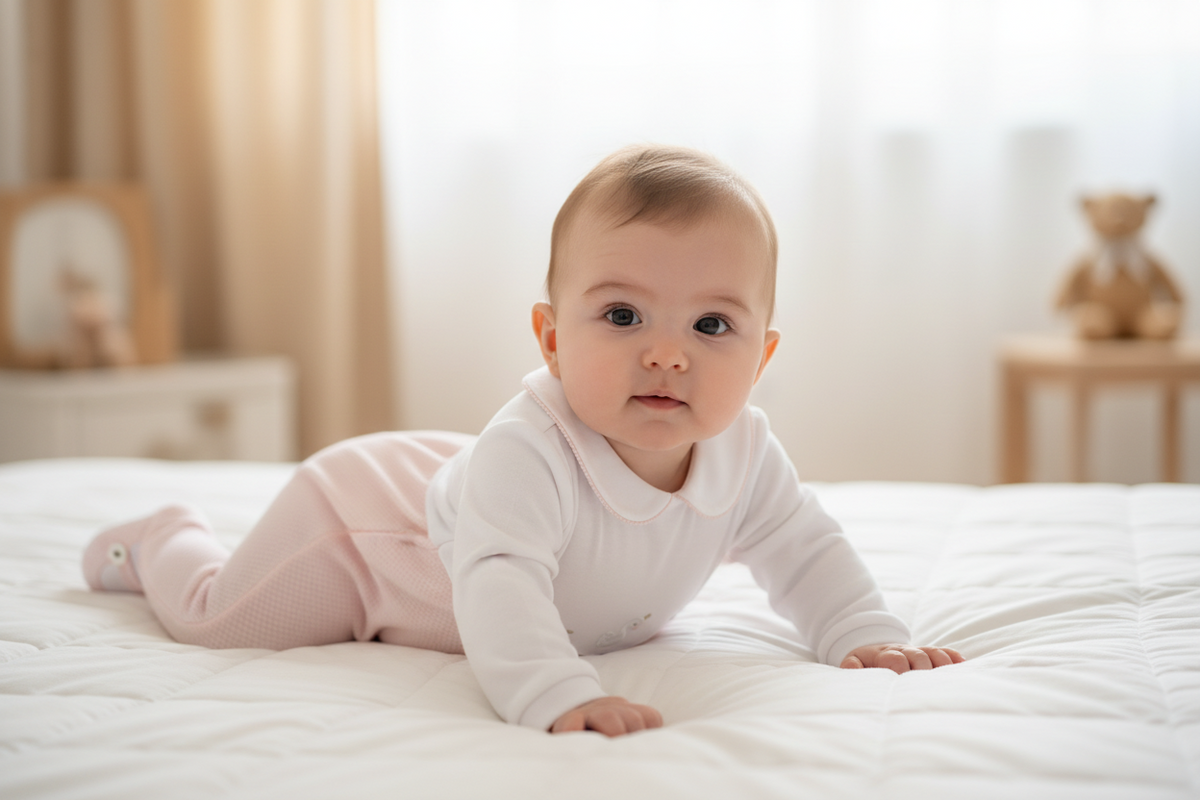 Chicco bodi "Labudić" s nogavicama - FSC® i OEKO-TEX®
