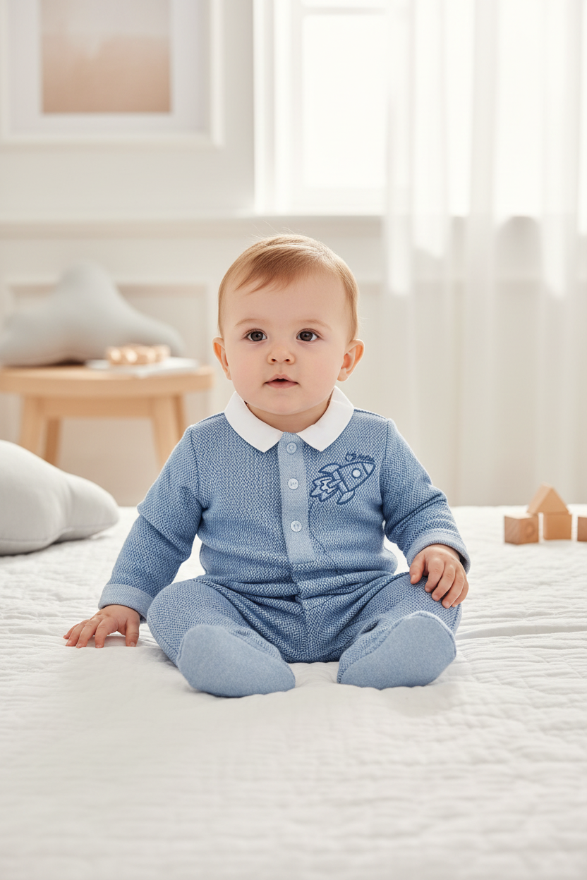 Chicco bodi "Raketa" s nogavicama - FSC® i OEKO-TEX®
