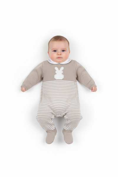 Chicco Strickbody „Hase“ mit Beinen – FSC®- und OEKO-TEX®-zertifiziert
