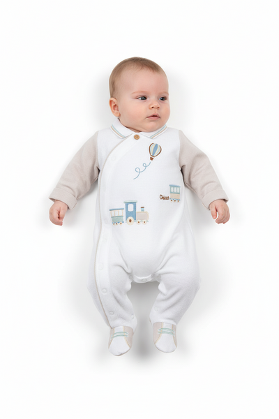 Chicco „Train“-Body mit Beinen – FSC®- und OEKO-TEX®-zertifiziert