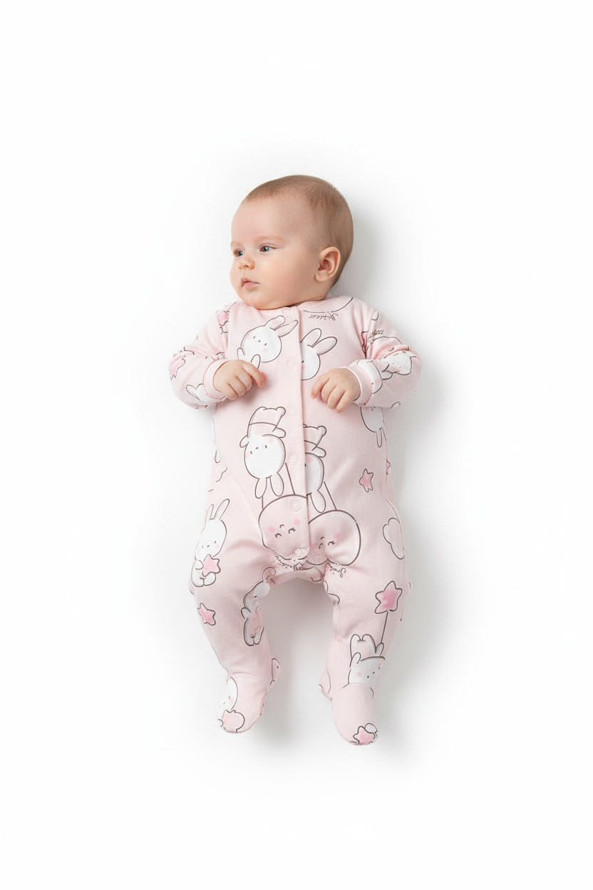 Chicco "Bunny" bodysuit with legs - FSC® and OEKO-TEX®