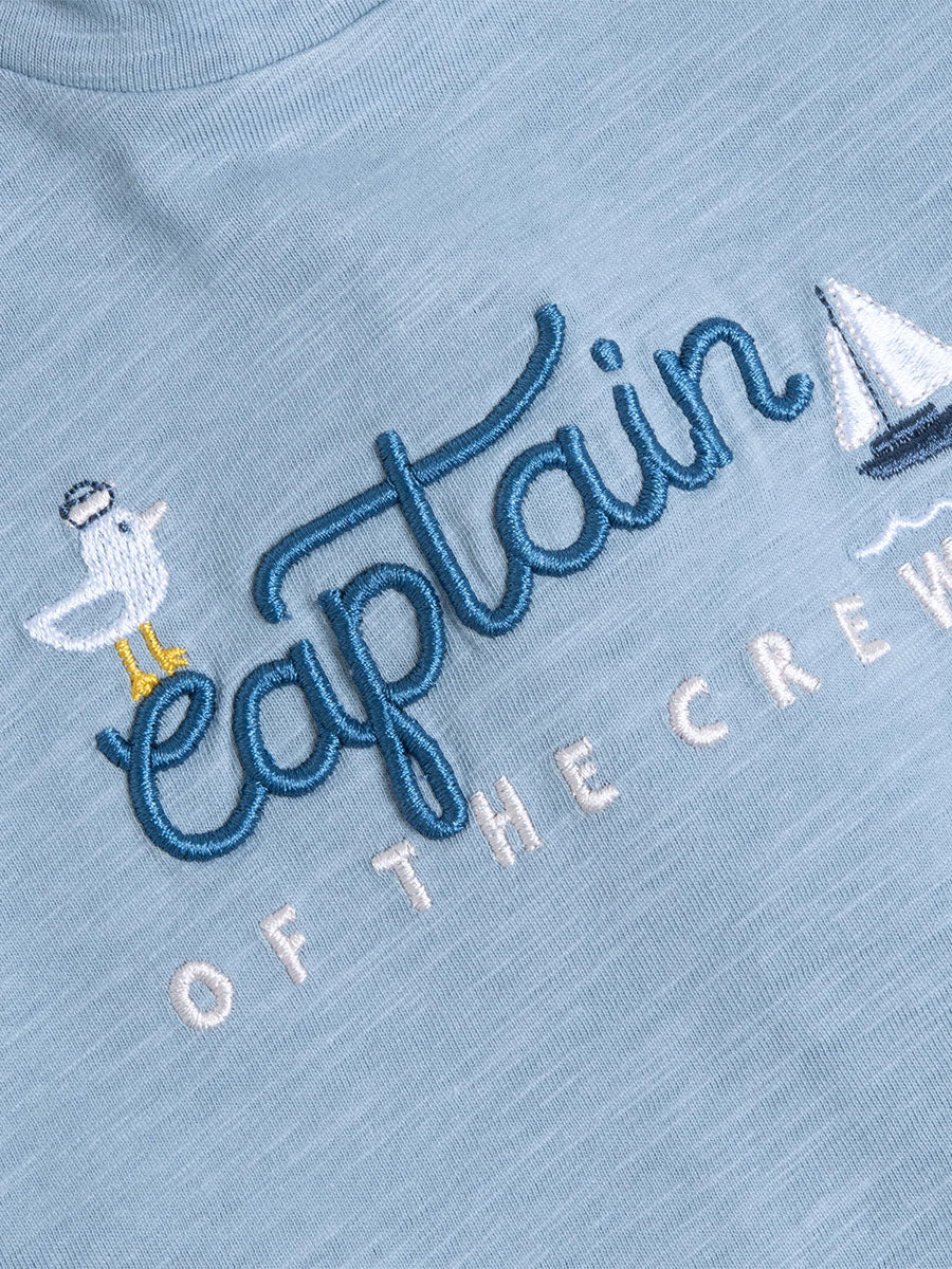 CHICCO T-SHIRT KURZARM — „CAPTAIN OF THE CREW“