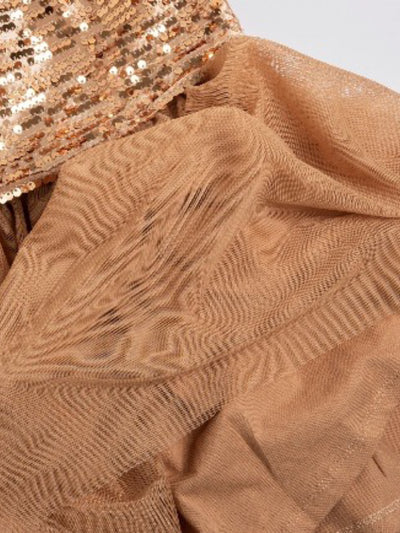 Chicco "Mini-Abendkleid" mit Pailletten und Dark Natural (5-8 J)