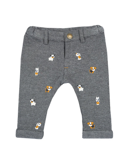Chicco Hose mit Welpenmuster – Grauton
