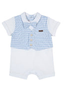 Chicco Kurzarm-Overall – „Kleiner Gentleman“