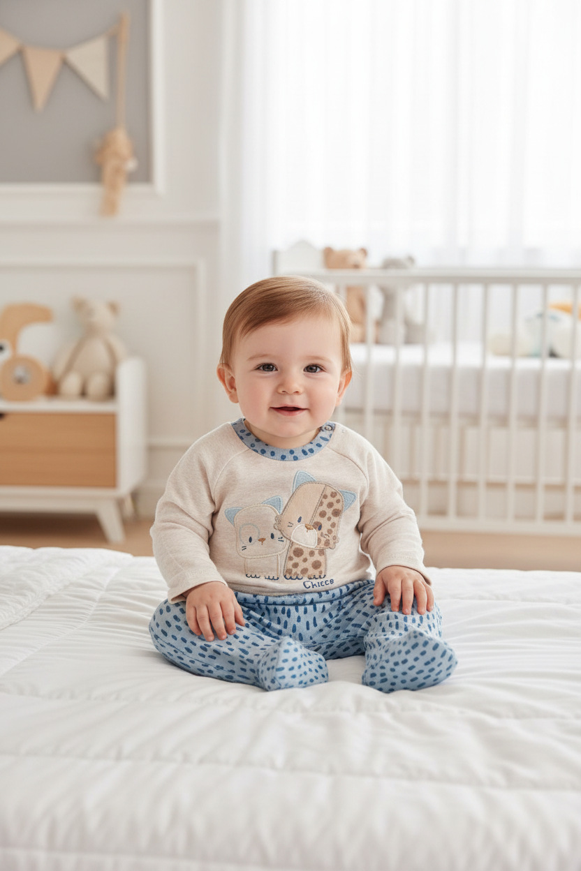 Chicco "Male Mace" bodi s nogavicama - FSC® i OEKO-TEX®
