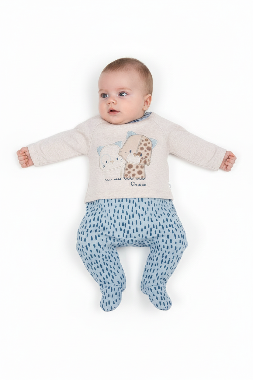 Chicco "Male Mace" bodi s nogavicama - FSC® i OEKO-TEX®