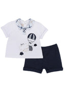 Chicco Polo shirt with short sleeves and shorts