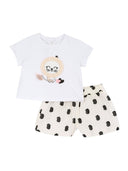 Chicco — Set 2: T-Shirt + kurze Hose mit Löwin
