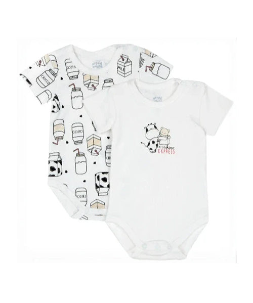 Chicco set od 2 bodija s kratkim rukavima za bebe