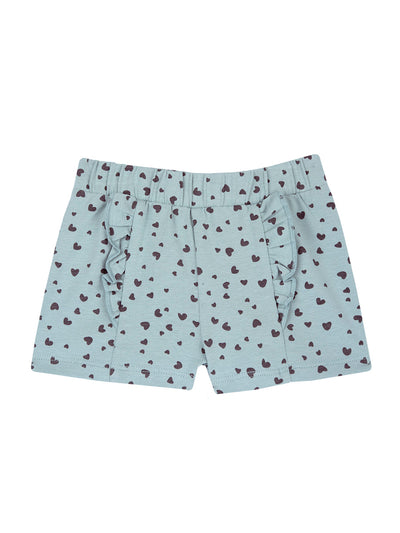 Chicco – Shorts mit Rüschen und Herzmuster | Hellgrün